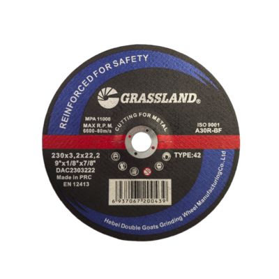 9" 230mm X 3,2mm X 22,2mm roestvrijstalen snijplaten hoekslijper met behulp van EN 12413