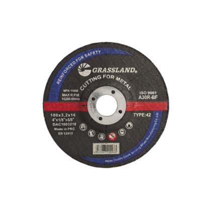 4" 100mm X 3.2mm X 16mm Roestvrijstalen Slijpschijven Haakse Slijper Gebruik van aluminiumoxide schuurkorrelEN 12413
