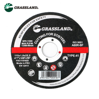 GRASSLAND 4.5 "Metalen snijplaten 115 mm X 1,0 mm X 22,2 mm voor het snijden van roestvrij staal zonder verontreiniging