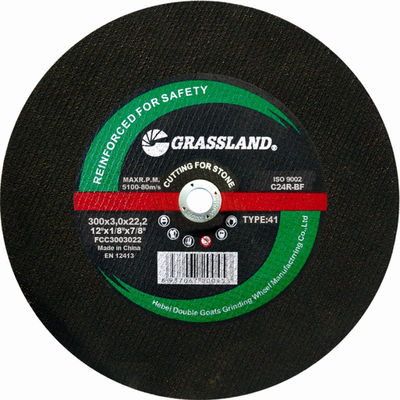 Weide 300X2.5X22mm de Zwarte Scherpe Schijven van de 12 Duimsteen
