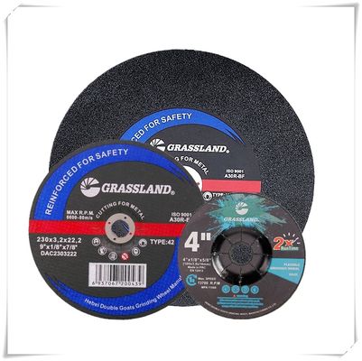 230 X 3 X 22.23mm MPA EN12413 Inox van de Metaalweide Malend Wiel