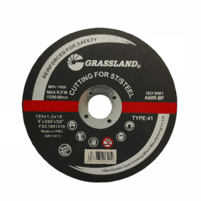 4" 105mm X1,2 mm X 16mm Roestvrijstalen Snijschijven Haakse Slijper Gebruik van aluminiumoxide schuurkorrel EN 12413