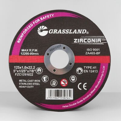Zirconia-abrasieve snijplaat 125mm 5 inch hars gebonden dunne snijwiel voor hoekslijper High Speed Steel Cutting Tool
