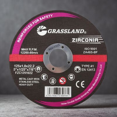Zirconia-abrasieve snijplaat 125mm 5 inch hars gebonden dunne snijwiel voor hoekslijper High Speed Steel Cutting Tool