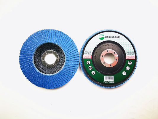 De zirconiumdioxydevsm Korrel P80 knarst 125mm het Blauwe Wiel van de Klepschijf