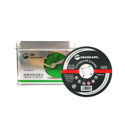 4 inch Inox-schleefschijven voor rechte en splintervrije snijwerkingen 105 mm x 1 mm x 16 mm Continu Wheel Blade Tough Aluminium Oxide Abrasive 80 m/s