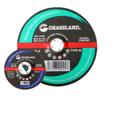 4in 100mm X 6.0mm X 16mm Schurende Malende Wielen In entrepot voor Metaal
