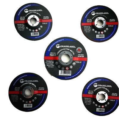 115mm X 6.4mm X 22.23mm Gruis Hars In entrepot 24 Schurende Molen Discs For Metal Fab