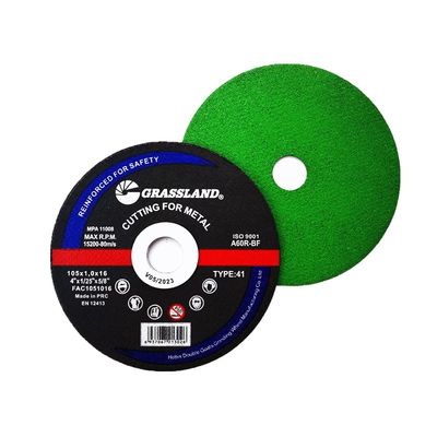 4“ 100mm X 1mm X 16mm van de de Hoekmolen van Roestvrij staal Scherpe Schijven EN 12413 van Using