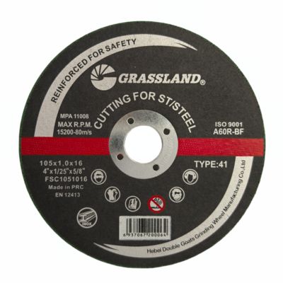 4 inch Inox-schleefschijven voor rechte en splintervrije snijwerkingen 105 mm x 1 mm x 16 mm Continu Wheel Blade Tough Aluminium Oxide Abrasive 80 m/s