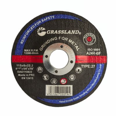 GRASSLAND Metalen slijpplaten 115 mm x 6 mm x 22,2 mm voor nauwkeurig trillingsvrij snijden